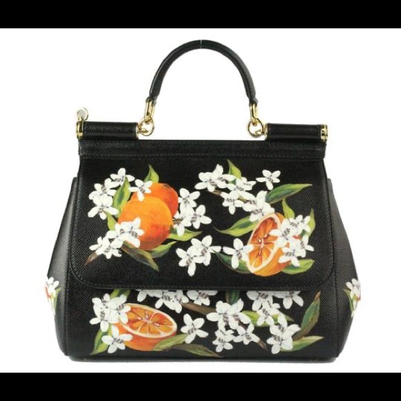 ✨ STUNNING AND RARE DOLCE & GABBANA ORANGE BLOSSOM SICILY TOTE ✨ - Picture 8 of 8